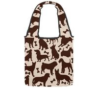 lcndlsoe Borsa tote in tela, motivo floreale con girasole su strisce rosse, borsa a tracolla da donna, per lavoro, shopping, palestra, Multicolore 5., 14.1x14.9in/36x38cm