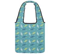lcndlsoe Borsa tote in tela, motivo floreale con girasole su strisce rosse, borsa a tracolla da donna, per lavoro, shopping, palestra, Multicolore 4., 14.1x14.9in/36x38cm