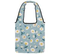 lcndlsoe Borsa tote in tela, motivo piuma di pavone verde, borsa a tracolla da donna per lavoro, shopping, palestra, Multicolore 7, 14.1x14.9in/36x38cm