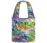 lcndlsoe Borsa tote in tela, stile retrò, motivo: bussola pirata, mappa del mondo, scheletro, chiave, bottiglia, immagine, borsa a tracolla da donna, per lavoro, shopping, palestra, Multicolore 3