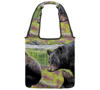 lcndlsoe Borsa tote in tela, stile retrò, motivo: bussola pirata, mappa del mondo, scheletro, chiave, bottiglia, immagine, borsa a tracolla da donna, per lavoro, shopping, palestra, Multicolore 14