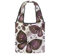 lcndlsoe Borsa tote in tela, stile retrò, motivo: bussola pirata, mappa del mondo, scheletro, chiave, bottiglia, immagine, borsa a tracolla da donna, per lavoro, shopping, palestra, Multicolore 4