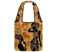 lcndlsoe Borsa tote in tela, stile vintage, con mappa dell'atlante del mondo pirata e avventure, borsa a tracolla da donna per lavoro, shopping, palestra, Multicolore 6., 14.1x14.9in/36x38cm