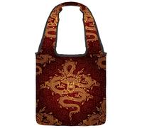 lcndlsoe Borsa tote in tela, vintage Let's Go for a Ride bicicletta floreale borsa a tracolla da donna per lavoro shopping palestra, Multicolore 12., 14.1x14.9in/36x38cm