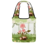 lcndlsoe Divi Tree Blue Sea Borsa a tracolla da donna in tela, per lavoro, shopping, palestra, Multicolore 13, 14.1x14.9in/36x38cm