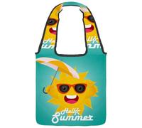 lcndlsoe Hello Summer Fruits - Borsa a tracolla in tela, da donna, per lavoro, shopping, palestra, Multicolore 2., 14.1x14.9in/36x38cm