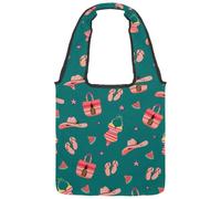 lcndlsoe Hello Summer Fruits - Borsa a tracolla in tela, da donna, per lavoro, shopping, palestra, Multicolore 9, 14.1x14.9in/36x38cm