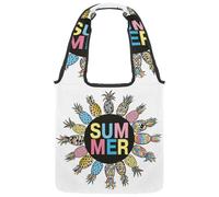 lcndlsoe Hello Summer Fruits - Borsa a tracolla in tela, da donna, per lavoro, shopping, palestra, Multicolore 14., 14.1x14.9in/36x38cm