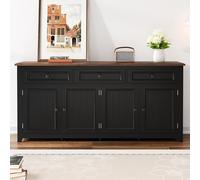 Lcoho Modern and Simple Credenza moderna per armadio a buffet soggiorno, 160 x 35 x 76 cm