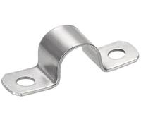 LCOUACEO Fascette Metalliche 25 mm U-Fascette Stringitubo Acciaio Inox, 20 Pezzi Fermacavi Muro Clip di Fissaggio per il Fissaggio di Cavi e Tubi