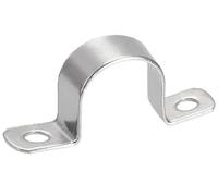 LCOUACEO Fascette Metalliche 32 mm U-Fascette Stringitubo Acciaio Inox, 20 Pezzi Fermacavi Muro Clip di Fissaggio per il Fissaggio di Cavi e Tubi