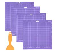LCOUACEO Tappetino da Taglio per Cricut Maker 3/Explore 3/Air/Air 2, Tappetini da Taglio Autoadesivi 4 Pezzi Strong-Grip Cutting Mat, Antiscivolo Durevole Tappetino Accessori di Ricambio per Cricut