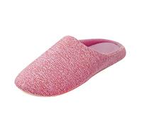 LCpddajlspig Slippers Donna,Ciabatte Donna Invernali in Memory Foam Pelose Pantofole Chiuse Antiscivolo Ciabatta Comode Slippers Morbide Calde Tinta Unita per Casa Rosso Cocomero 36