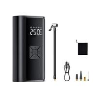 LCQSYE Compressori Portatili Gonfiatore per Pneumatici per Auto Elettrico ad Alta Pressione con Pompa d'Aria per Auto Wireless Portatile Compressore Aria Portatile(Black dc 12v)
