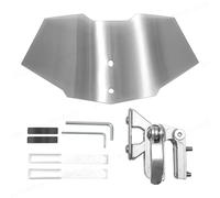 LCQSYE Deflettore Antivento per Motocicletta, Aumento dell'altezza del Parabrezza, Modifica dell'installazione Universale(Dark Grey)