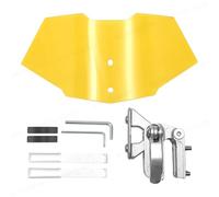 LCQSYE Deflettore Antivento per Motocicletta, Aumento dell'altezza del Parabrezza, Modifica dell'installazione Universale(Yellow)