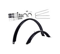 LCQSYE Parafango Set parafango Universale per Mountain Bike Set Anteriore Posteriore Regolabile in Metallo di plastica per Bici da Strada da 26 Pollici parafango Bici