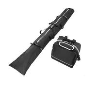 LCQSYE Set da sci da 2 pezzi, borsa impermeabile e borsone imbottito per scarponi, borsa portaoggetti e marsupio per uomo e donna