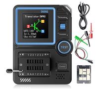 LCR-P1 - Tester transistor con display a colori, condensatore a diodi, misuratore di resistenza LCR ESR, contatore di resistenza LCR, tester multifunzione NPN PNP MOSFET IR