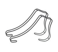 LCSVCCXA 2 Pezzi Espositore per Scarpe Rastrelliera per Vetrina Forma per Sandali Supporto per Tacchi Alti Sostegno Metallico Robusto Adatto per Supermercati, Nero