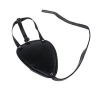 LCSVCCXA Benda per Occhio Da Pirata, Novità, Vintage, Regolabile, Decorativa, per Occhi Singoli, in PU, per Mascherate, Cosplay, Giochi di Ruolo, Ragazzi, Occhio destro