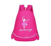 LCSVCCXA Borsa Classica per Bambine con Scomparto per Scarpe, Borsa Portaoggetti Da Principessa, Cinghie Regolabili E Morbida Da Indossare, Adatta All, Rosa Rossa