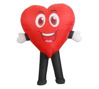 LCSVCCXA Costume Gonfiabile a Forma di Cuore Abito Da Scena Travestimento per Gioco di Ruolo Tuta Divertente per Adulti Adatto per Anniversari E Feste a Tema, Ridere
