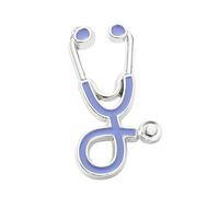 LCSVCCXA Spilla, Spilla da Bavero, Regalo per Infermiere da Donna, Elegante Spilla con, Distintivo per Abito da Festa, Viola Argentato