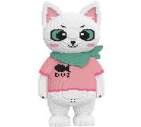 LCTM Gatto Animale Micro Mattoni Mini Kit di Costruzione Giocattolo 3D Blocchetti Assemblaggio Regalo Natale per Bambini e Adulti C