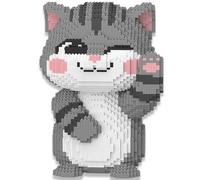 LCTM Gatto Animale Micro Mattoni Mini Kit di Costruzione Giocattolo 3D Blocchetti Assemblaggio Regalo Natale per Bambini e Adulti B