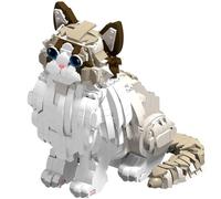 LCTM Gatto Animale Micro Mattoni Mini Kit di Costruzione Giocattolo 3D Blocchetti Assemblaggio Regalo Natale per Bambini e Adulti B
