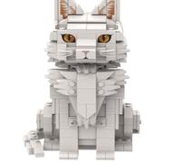 LCTM Gatto Animale Micro Mattoni Mini Kit di Costruzione Giocattolo 3D Blocchetti Assemblaggio Regalo Natale per Bambini e Adulti C