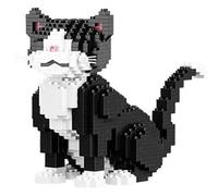 LCTM Gatto Animale Micro Mattoni Mini Kit di Costruzione Giocattolo 3D Blocchetti Assemblaggio Regalo Natale per Bambini e Adulti B
