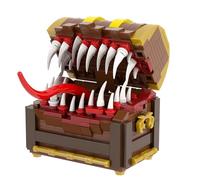 LCTM Halloween Pauraregali Alieni Sfilata di CarnevaleTerrore Festa in Maschera Taglia Unica Adulti con Palco Horror Gioco CompatibileBambini Set Blocchi da Costruzione Figure D'Azione A