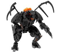 LCTM Regali Horror di Mostri Alieni Set Blocchida Costruzionedecorazione A Forma Teschio con Pino Mobile Decorazione per Halloween Feste Festa Spaventosafigure in Resina Giochi Ruolo E Guerra A