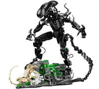 LCTM Regali Horror di Mostri Alieni Set Blocchida Costruzionedecorazione A Forma Teschio con Pino Mobile Decorazione per Halloween Feste Festa Spaventosafigure in Resina Giochi Ruolo E Guerra A