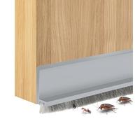 LCUHAVA 2 Pezzi 100 cm Paraspifferi Sottoporta Grigia Paraspifferi Porta Blindata Autoadesiva Para Spifferi Sottoportasuoni, Freddo, Umidità e Insetti in Silicone Può Essere Tagliato a Misura