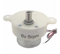 Lcuihong-Mini motore dc Piccolo elettrico DC. Motore, reversibile da 6 volt, mini micro orientato DC. Il motore 6 V 5RPM / 100RPM per robot artigianato giocattolo Pubblicità scatole luminose Pezzi di