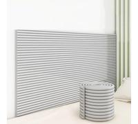 LCUVIMPEX Carta da Parati Effetto Mattoni 3D, Cuscini da Parete autoadesivi in Schiuma Multicolore, Dimensioni Multiple(Light Grey,20x200cm/7.9x78.7in)