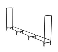 LCUVIMPEX Conduttore di Legna da ardere, Portalegna in Metallo Nero Regolabile(Black 8ft)