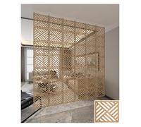 LCUVIMPEX Divisorio da Appendere, Hanging Room Divider Panels 11.4x11.4 Inches Wood Plastic Golden 1-100 Pieces(Golden a,25Pcs)
