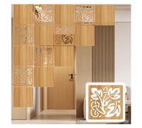 LCUVIMPEX Divisorio da Appendere, Wood-Plastic Hanging Room Divider Panels Natural 11.4x11.4 Inches Pack of 1 To 100(Natural a,25Pcs)