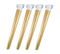LCUVIMPEX Gambe di mobili metallici, Gambe for mobili coniche oblique in legno massello multicolore 42-73 cm confezione da 4(Solid Wood,73cm/29inch)