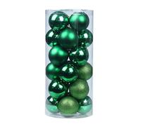 LCUVIMPEX Gingilli appesi, Confezione da 24 Palline Decorative sospese Multicolore 30-60 mm(Green,4cm)