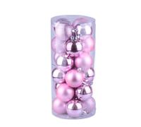 LCUVIMPEX Gingilli appesi, Confezione da 24 Palline Decorative sospese Multicolore 30-60 mm(Pink,3cm)