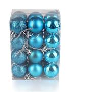 LCUVIMPEX Gingilli appesi, Confezione da 24 Palline Multicolori Appendere, 30 mm(Sky Blue)