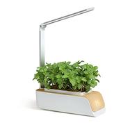 LCUVIMPEX Il LED Si Illumina, Lampada da Coltivazione idroponica Intelligente a LED, Bianca, 30,2x45,2 cm, 9 cestini for la Coltivazione, 18 Perline.