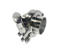 LCUVIMPEX Impianto di tubature per Sanitari Flessibili, 1 Set di Flangia Sanitaria, ghiera di Saldatura in PTFE o Guarnizione in Silicone, Acciaio Inossidabile SUS SS 304 Tri Clamp(108MM)