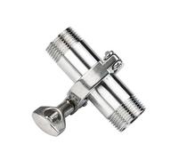 LCUVIMPEX Impianto di tubature per Sanitari Flessibili, con Guarnizione in Silicone, Kit di raccordi for Tubi Sanitari in Acciaio Inossidabile(DN8 x Ferrule 50.5)