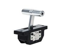 LCUVIMPEX Leva di comando industriale, Joystick industriale ad asse singolo T-BAR 101 sensore Hall multicolore(Silver 5v Output 0 5v)